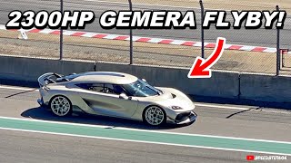 FIRST 2300HP Koenigsegg Gemera On the Track! Flyby & Revving V8 Sound