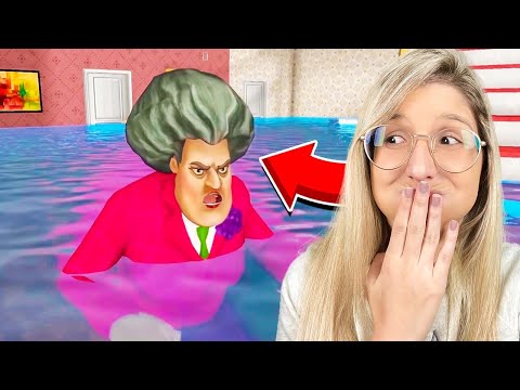 A CASA DA PROFESSORA MALVADA FOI INUNDADA NESSA TROLLAGEM! (Scary Teacher 3D)