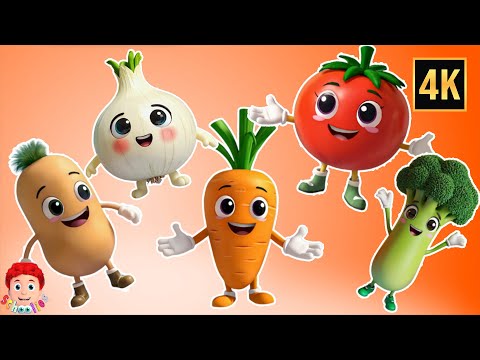 Learn Veggies with Five Little Vegetables Song for Kids