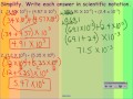 Scientific Notation Operations