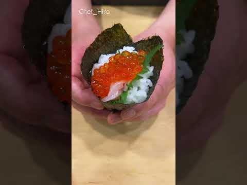【Engawa】🇯🇵Flounder Fin Temaki 🍣#shorts