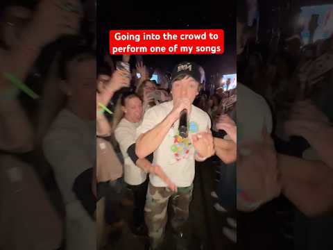 I went into the crowd to perform a song
