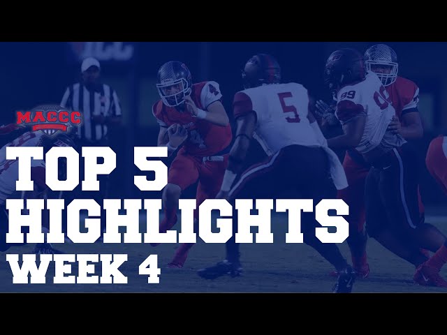 MACCC Football Top-5 Highlights - Week 4