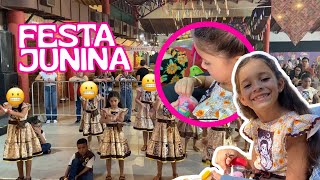 Festa Junina na Escola 🎊 Muita Dança, Diversão e Alegria com Meus Amigos!