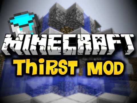 Minecraft Thirst Mod - DRINKABLE MILK, WATER DROPLETS, DISTILLED WATER & MORE! (HD)