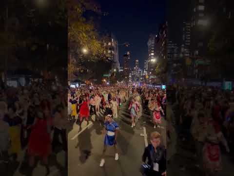 Thriller Dance 2024 In West Village Halloween Parade in New York City
