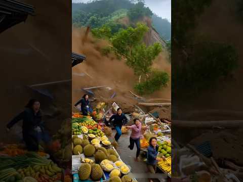 ⚠️ Massive Landslide Hits Asian Mountain Market
