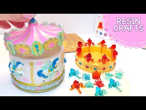 DIY Magical Resin Crafts! Carousel Box & Crown Dish- Elves Box