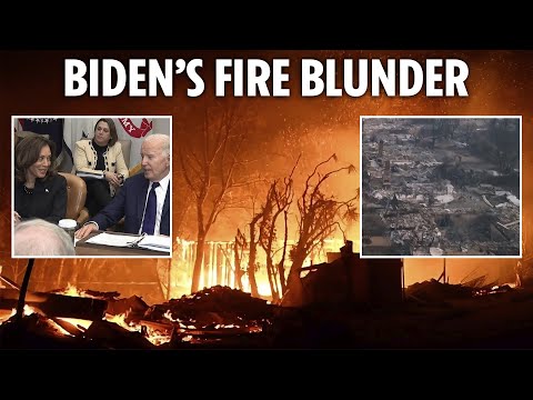 Joe Biden in another awkward blunder as he gives LA wildfires update with Kamala Harris