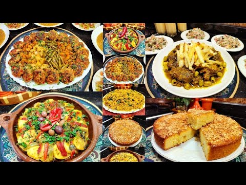 وجبات صيفية للغداء سهلة و بسيطة .طويجين بدون لحوم .كفتة فالمقلة .بسبوسة بالزبيب .ارز بالفلافل .وصفات