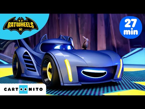 🦇 Alfie et Buff : exploits héroïques et chansons épiques | Compilation Batwheels | @CartoonitoFrance