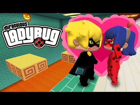 🐞LADYBUG BESA A CATNOIR🐾POR PERDER UN RETO - MiniWorld DeathRun