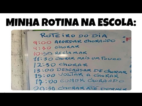 2 HORAS!! MEMES EM IMAGENS ENGRAÇADOS - Minha rotina na escola