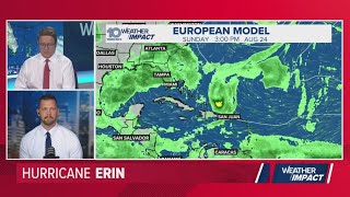 8 p.m. Update | Meteorologists track Hurricane Erin