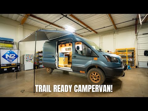 Epic Off-Road Micro Camper Van Tour 🚐 | Unique Wood Build in a Mid-Size Ford Transit!