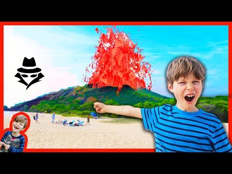 GAME MASTER SENT US INSIDE REAL VOLCANO TO FIND TOP SECRET MYSTERY CLUES
