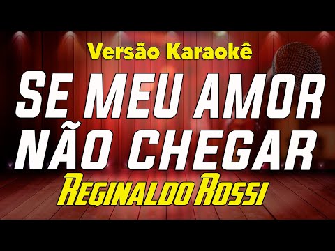 Reginaldo Rossi - Se meu amor não chegar - Karaokê