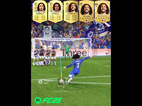 Cucurella Free Kicks Evolution From FIFA 21 To FC 25