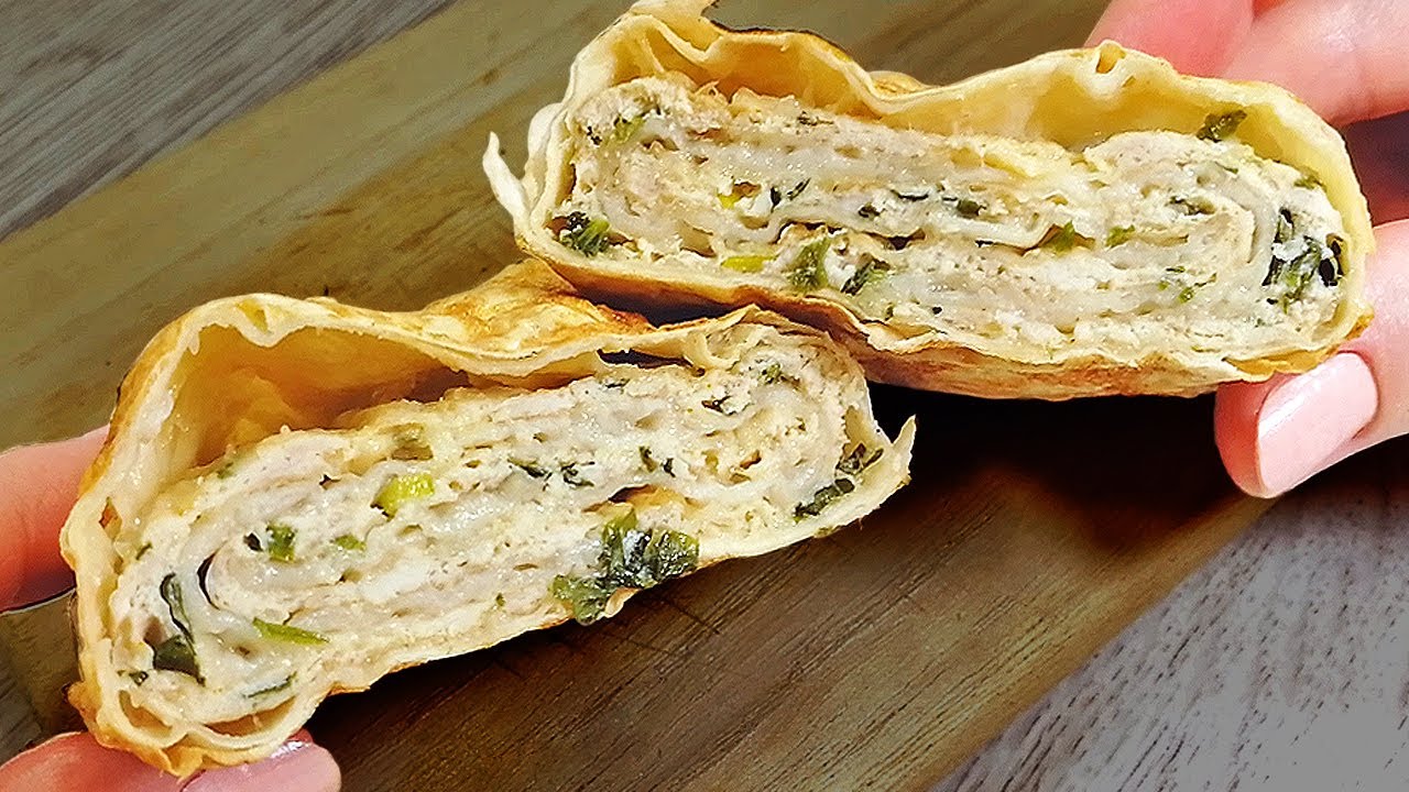 Быстрая слоеная ЗАКУСКА из лаваша