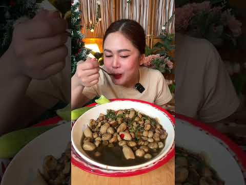 แกงเห็ดเผาะ เห็ดออรินจิใส่ผักติ้ว ซดร้อนๆ หิวข้าวมาก