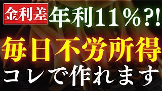 【年利11％?!】金利差で"毎日"不労所得生活、これで実現できます！実際のやり方解説