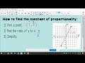Understanding the Constant of Proportionality