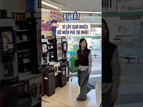 Bị bắt vì lấy đồ miễn phí nhiều 🫣 #dhsnhatban #nhatban #review #work #tconnect #cuocsongnhatban