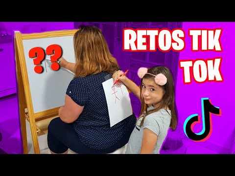CUMPLIENDO RETOS VISTOS EN TIK TOK 😱 ¿QUE DIBUJO EN TU ESPALDA?
