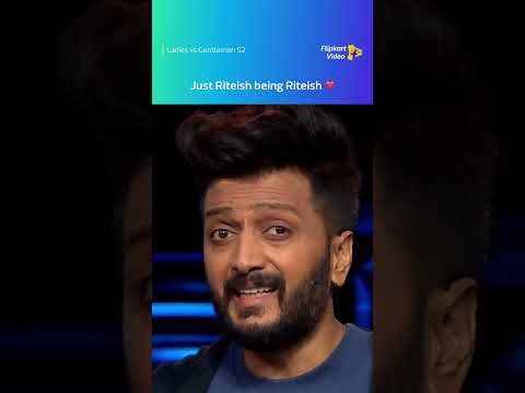 Riteish is #PerfectHusbandGoals! | Ladies v/s Gentlemen S2 | Flipkart Video #Shorts #YouTubeShorts