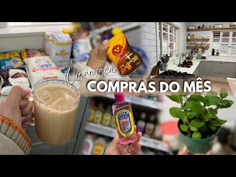 VLOG COM NOVIDADES NO SUPERMERCADO compras do mês e organização