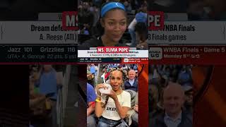 😂 Angel Reese mad she didn't meet Kerry Washington | Atlanta Dream WNBA Finals womens basketball NBA