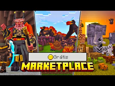 TOP 3 MELHORES ADDONS GRÁTIS DA MARKETPLACE - MINECRAFT PE 1.21+