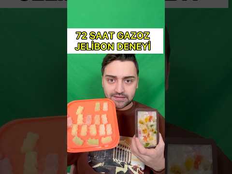 72 saat JELİBON GAZOZ DENEYİ #shorts