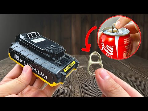 🔥🔥How to Revive an Old Battery in 1 Minute with Using Tin Can Caps!