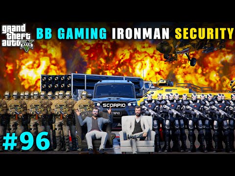 BB GAMING DANGEROUS IRONMAN SECURITY | GTA V GAMEPLAY #96