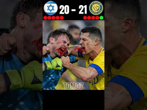 Israel vs Al-Nassr || PENALTY SHOOTOUT ||🤯🔥IMAGINARY MATCH 2027 ||🥶#shorts #cr7 #football