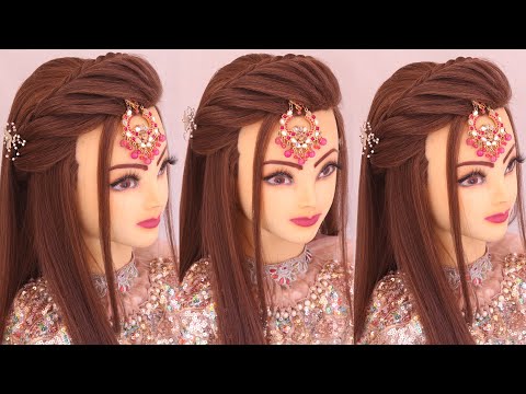 2 Wedding hairstyles kashees l bridal hairstyles kashees l front variation l Engagement look