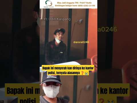 Kejadian tak terduga saat di kantor polisi❓😱 #shorts #tni #polisi #bravo #sedih