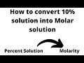 Molarity and NaCl Solutions
