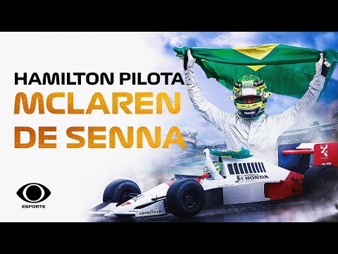 VÍDEO COMPLETO: assista Lewis Hamilton pilotando carro de Senna em Interlagos