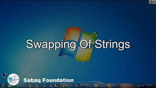 Swapping of Strings