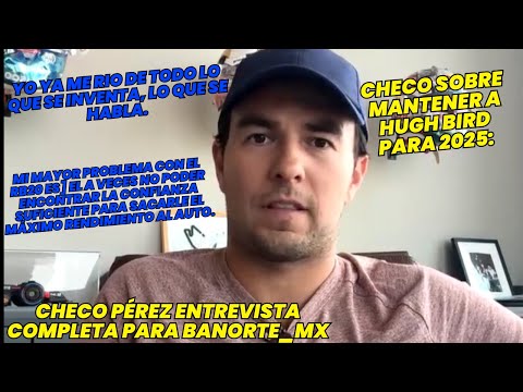 Entrevista Exclusiva y Completa de Sergio Checo Pérez a Banorte_Mx. F1 radio