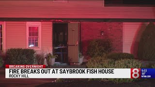 Firefighter injured while responding to fire at Rocky Hill restaurant