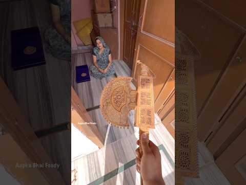 अद्भुत पंखा जिसमें समाई हुई है कृष्ण लीला 😱 नमन है इन दीदी की मेहनत को 🙏 #shorts #youtubeshorts