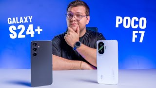 Poco F7 vs Galaxy S24 PLUS ! Benchmarks, Temperatura, Câmera e mais! Comparativo