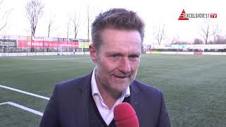 Screenshot van video Peter Wesselink: "Blij met een punt tegen een prima tegenstander" | SV Urk - Excelsior'31