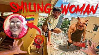 ESCAPING SMILING WOMAN 37.0 | Parkour Pov Horror Film| By B2F Viet Nam
