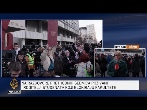 Novosadski studenti protestom ispred BIA-e poručuju da se ne plaše agenata