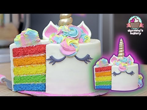 HAZ UN PASTEL UNICORNIO - ARCOÍRIS | DACOSTA'S BAKERY
