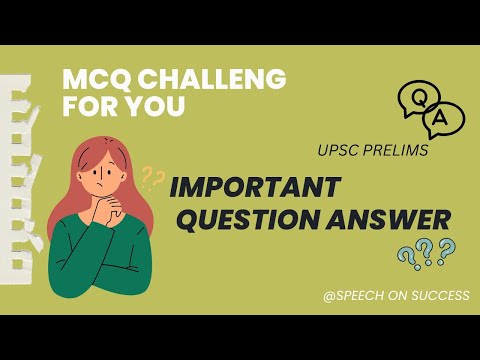 Important MCQs | Quiz | Speech on success